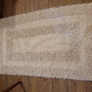Plush Cream Shag Rug